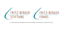 Tablet Screenshot of fritz-berger-stiftung.de